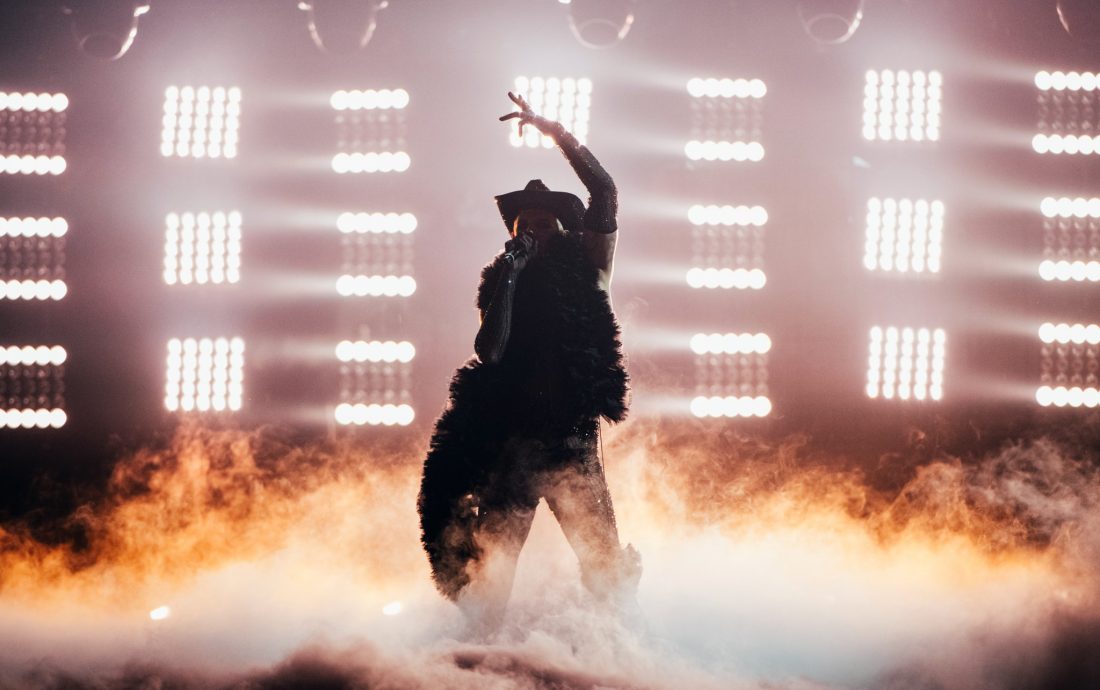 San Marino’s Achille Lauro at the Second Semi-Final at the Second Semi-Final