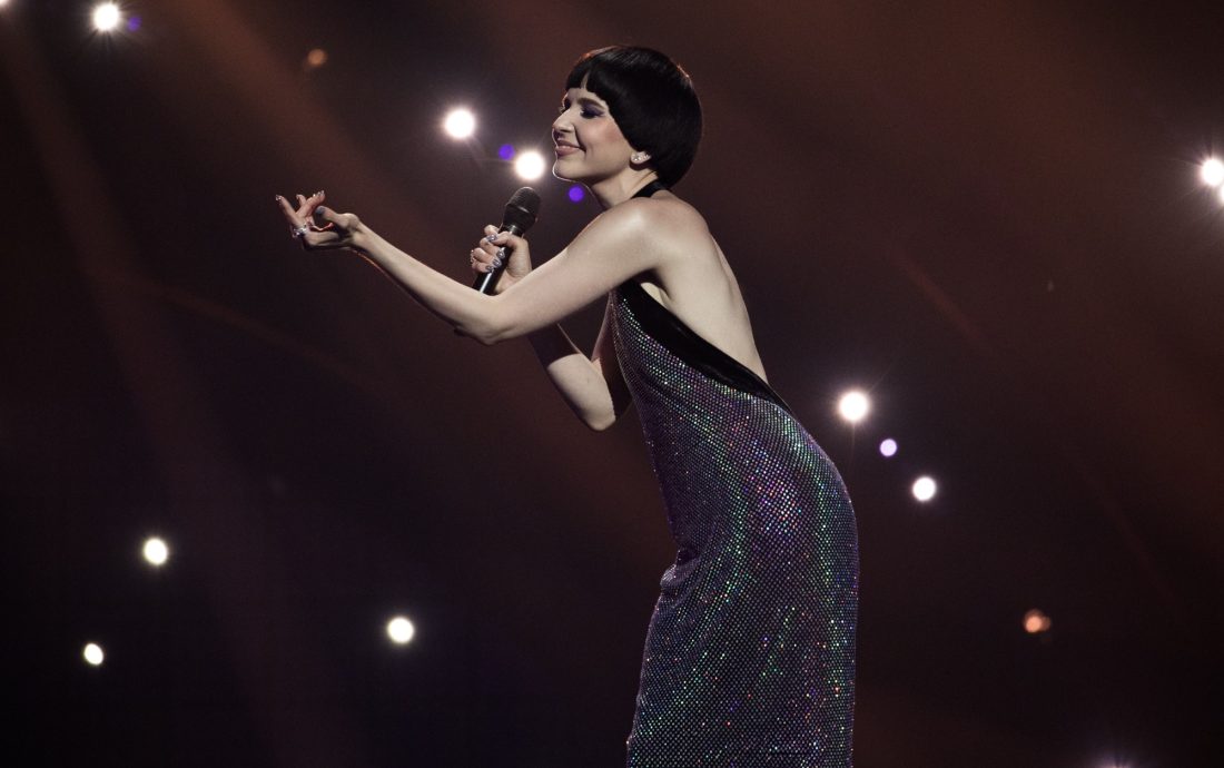 Lithuania’s Monika Liu at the Eurovision Song Contest 2022 Grand Final