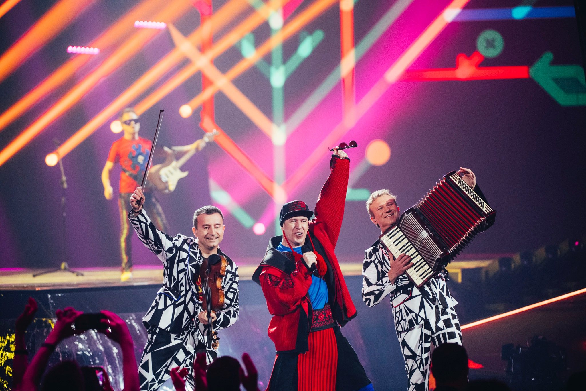 Moldova’s Zdob şi Zdub & Advahov Brothers at the Eurovision Song Contest 2022 Grand Final