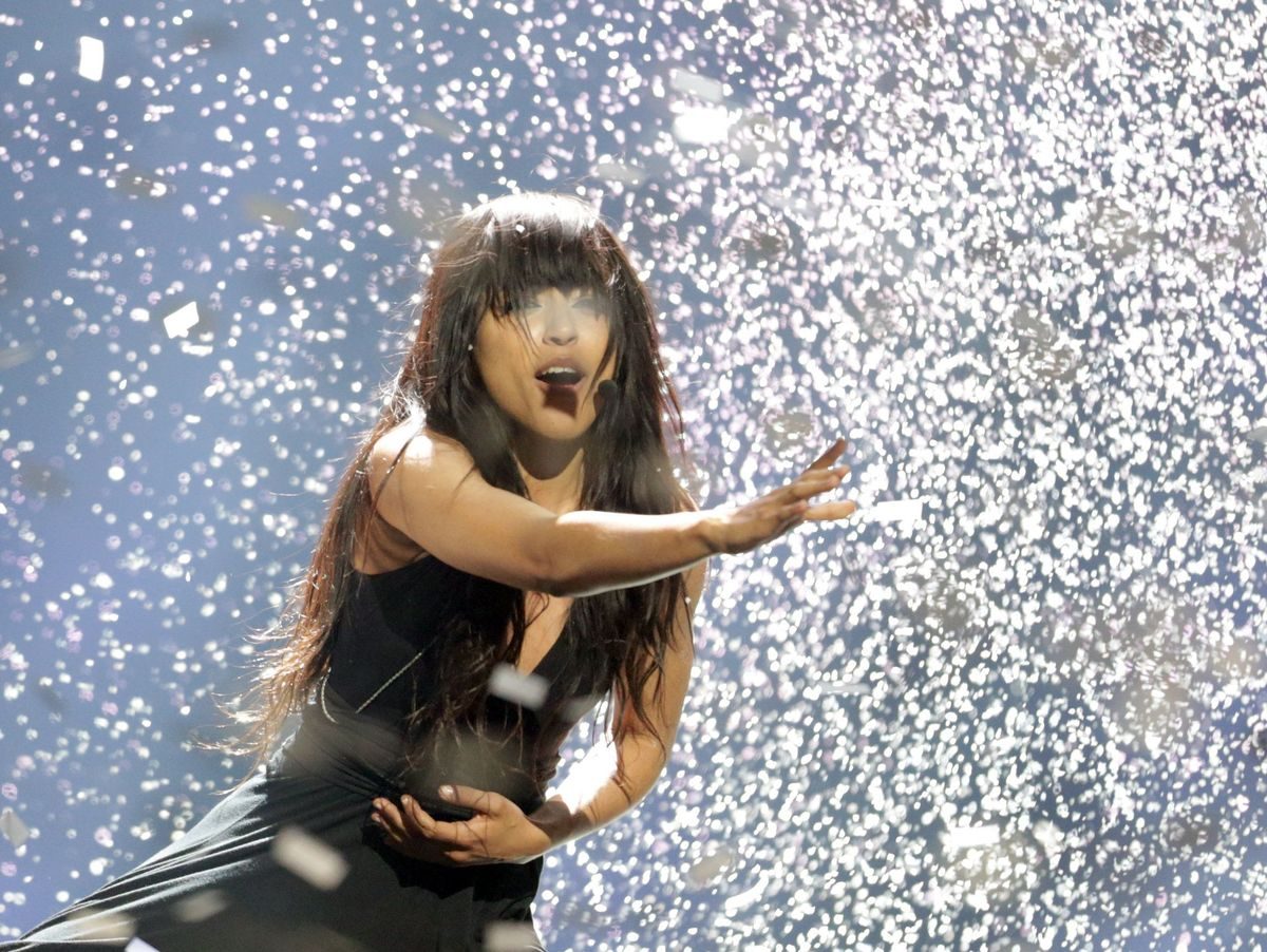Loreen representing Sweden performs after winning the Grand Final of the Eurovision Song Contest 2012 in Baku, Azerbaijan, 26 May 2012. There are 26 finalists from as many countries competing in the the 57th Eurovision Song Contest. Photo: Joerg Carstensen +++(c) dpa - Bildfunk+++