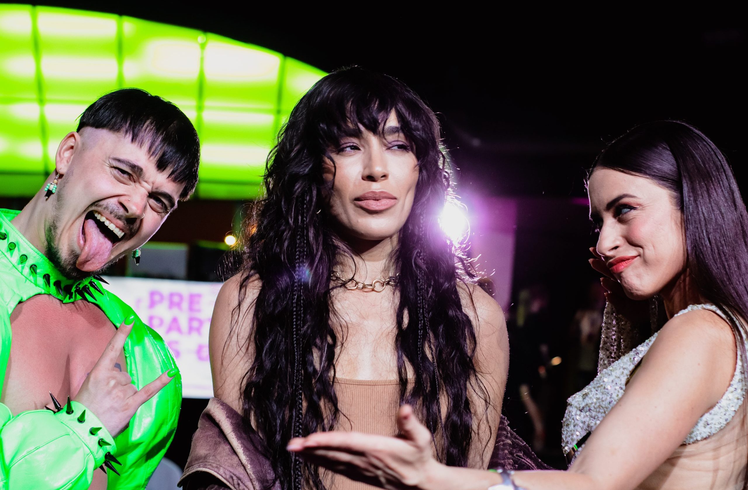 Despite being a competition, performers Käärijä, Loreen, and Blanca Paloma shared positive regards prior to Loreen's win. | Image credit: Rocío Muñoz/Eurovision Spain