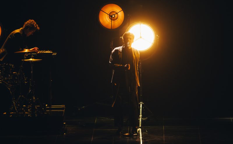Sudden Lights performed Aijā for Latvia at the First Semi-Final at Liverpool Arena