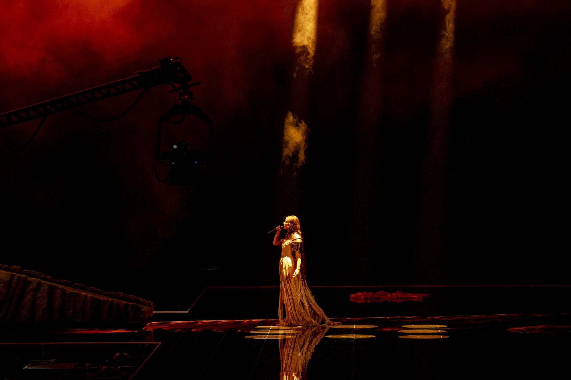 alyona alyona & Jerry Heil rehearsing Teresa & Maria for Ukraine at the First Rehearsal of the First Semi-Final at Malmö Arena