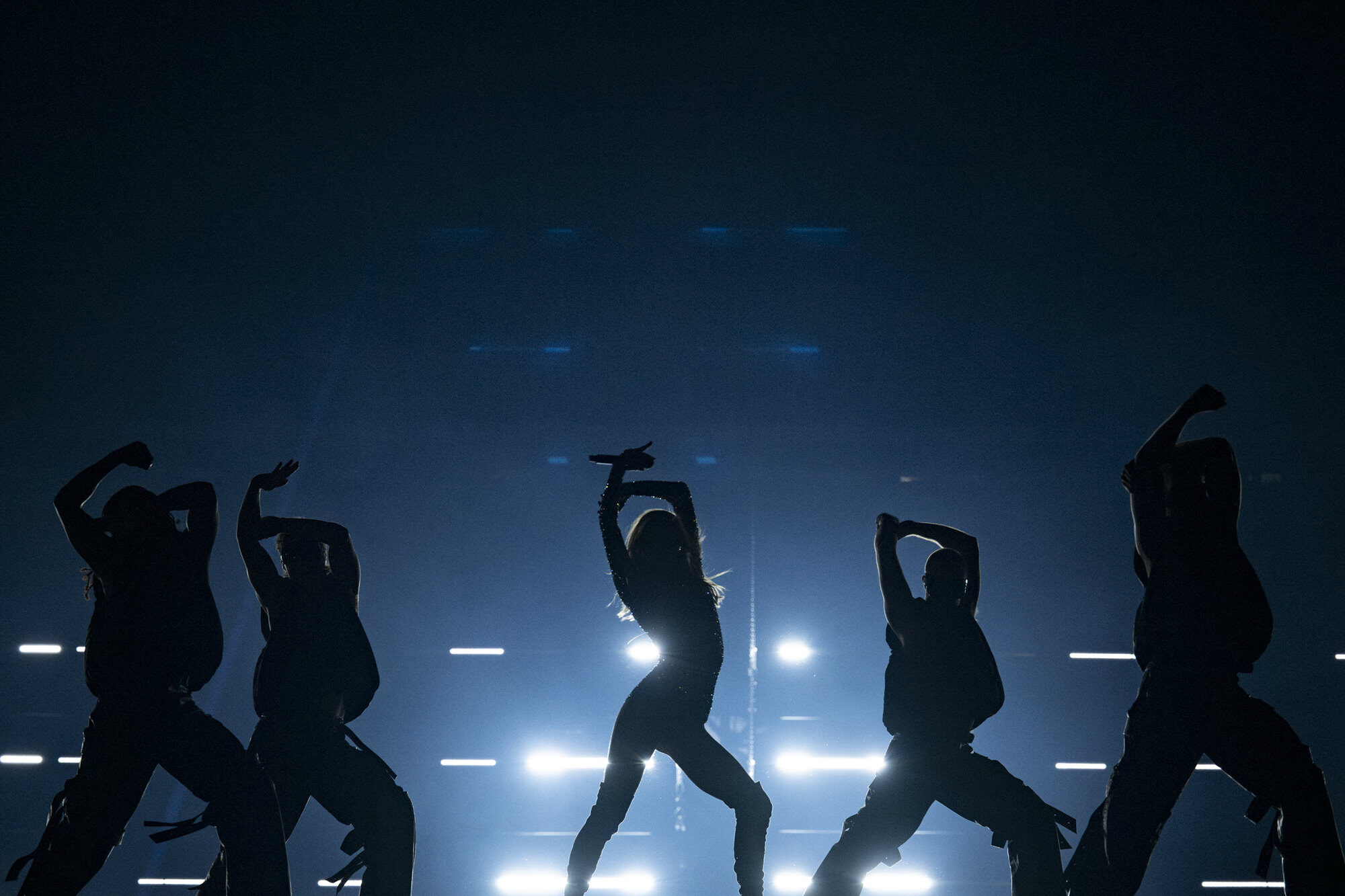 Kaleen rehearsing We Will Rave for Austria at the First Rehearsal of the Second Semi-Final at Malmö Arena