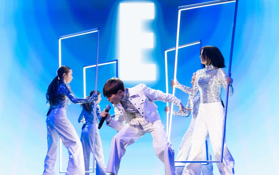🇺🇦 Ukraine / Artem Kotenko performing HEAR ME NOW at Junior Eurovision 2024, at the First Rehearsal in Caja Mágica, Madrid.