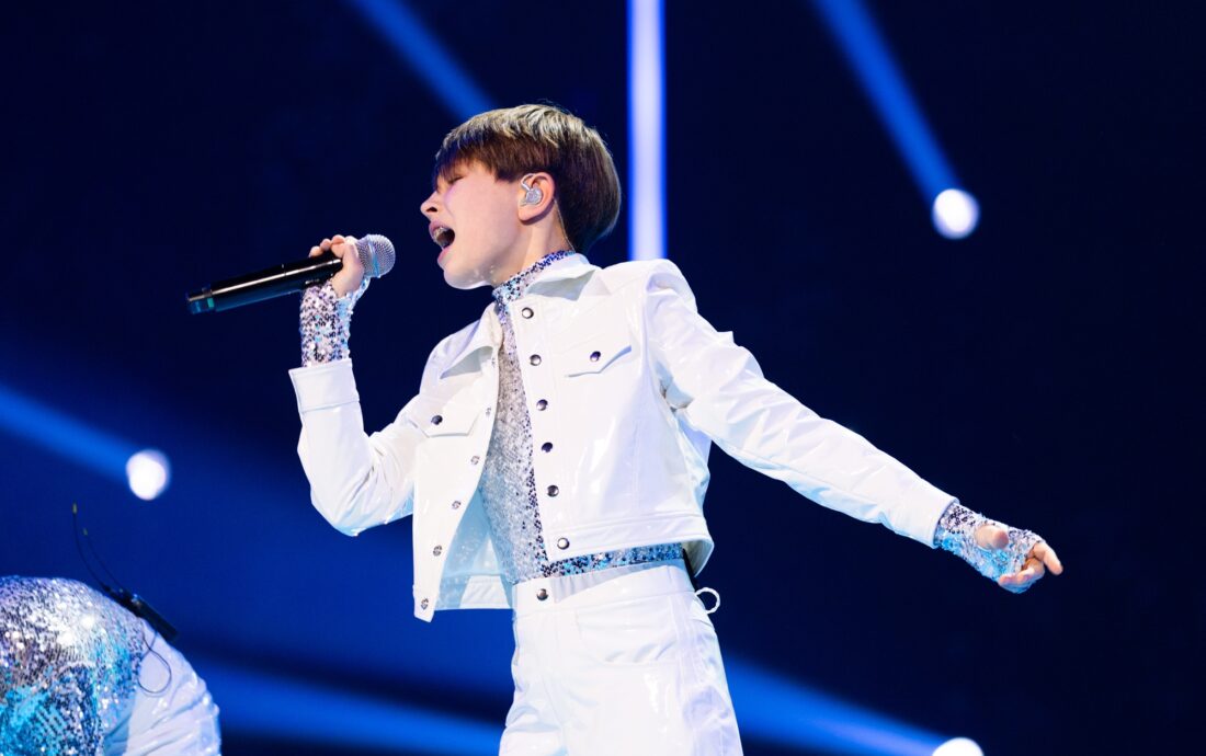 🇺🇦 Ukraine / Artem Kotenko performing HEAR ME NOW at Junior Eurovision 2024, at the First Rehearsal in Caja Mágica, Madrid.