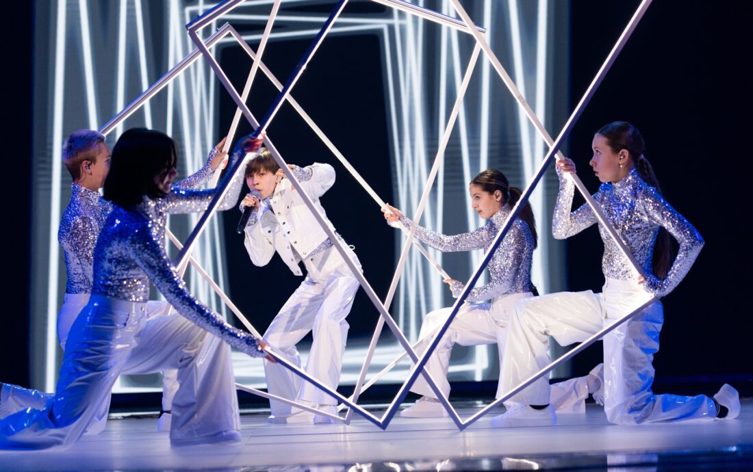 🇺🇦 Ukraine / Artem Kotenko performing HEAR ME NOW at Junior Eurovision 2024, at the First Rehearsal in Caja Mágica, Madrid.