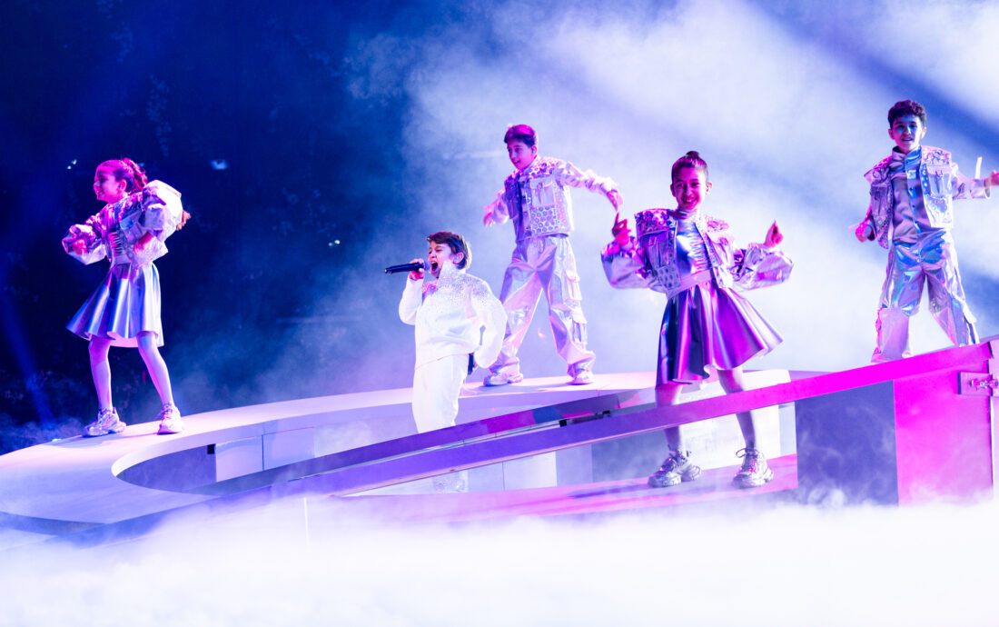 🇦🇲 Armenia / Leo performing Cosmic Friend at Junior Eurovision 2024, at the First Rehearsal in Caja Mágica, Madrid.