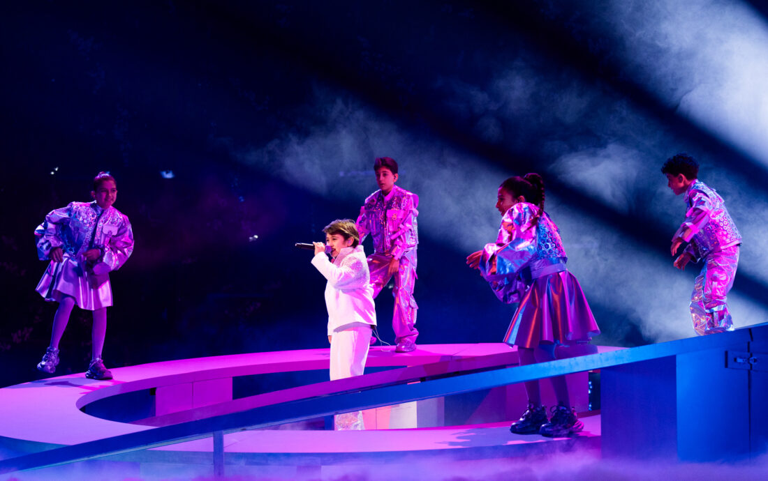 🇦🇲 Armenia / Leo performing Cosmic Friend at Junior Eurovision 2024, at the First Rehearsal in Caja Mágica, Madrid.