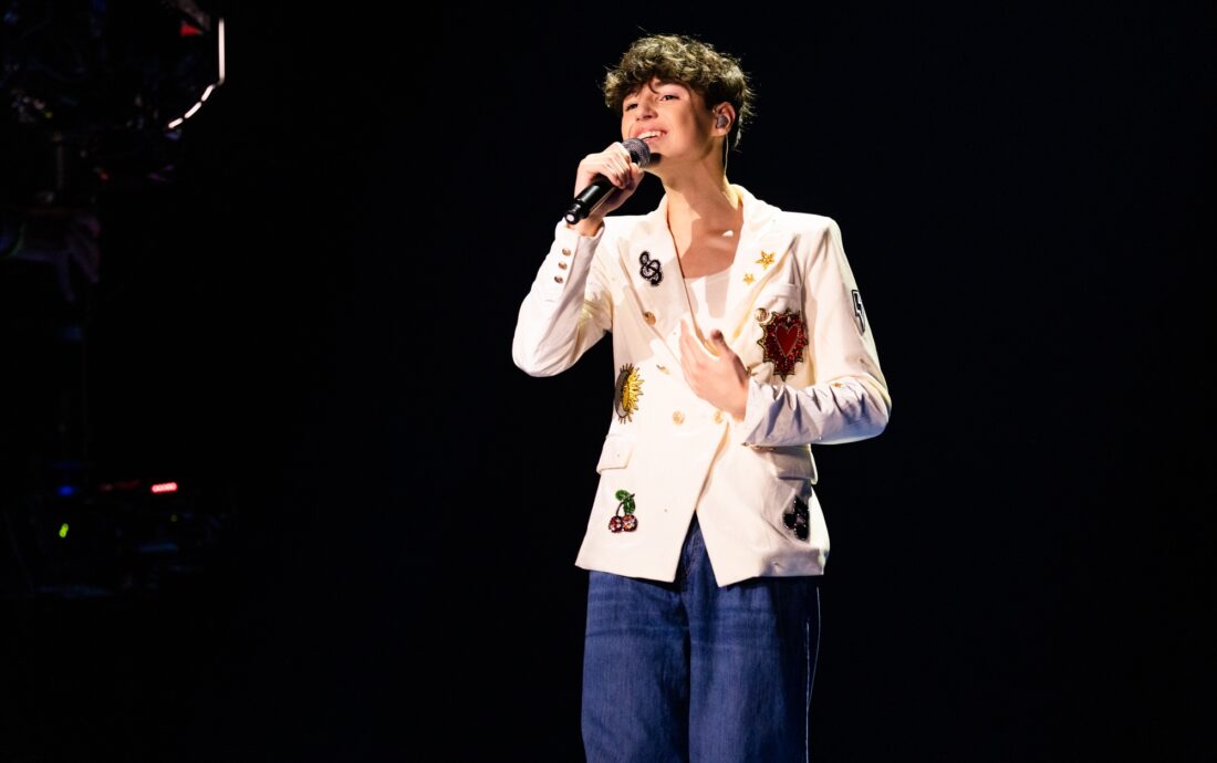 🇫🇷 France / Titouan performing Comme ci comme ça at Junior Eurovision 2024, at the First Rehearsal in Caja Mágica, Madrid.