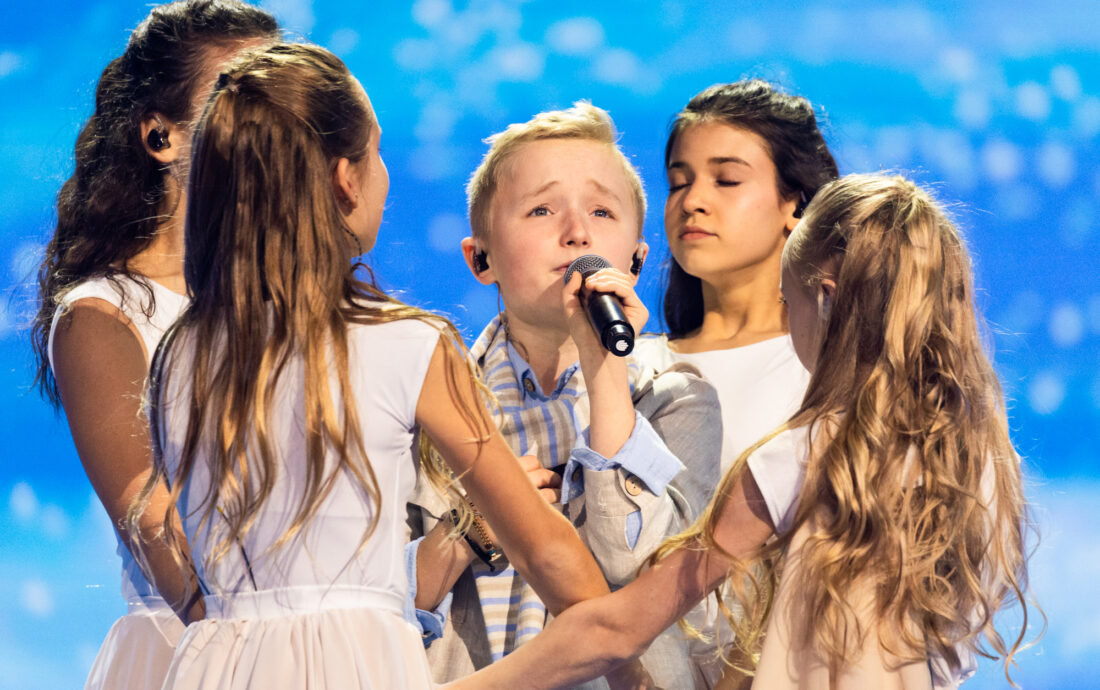 🇵🇱 Poland / Dominik Arim performing All Together at Junior Eurovision 2024, at the First Rehearsal in Caja Mágica, Madrid.