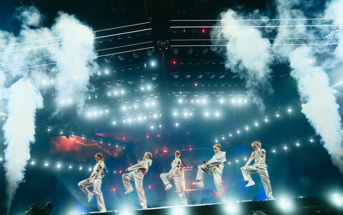 VÆB rehearsing RÓA for Iceland at St. Jakobshalle