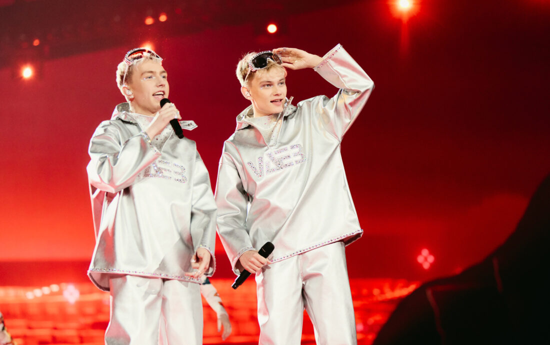 VÆB rehearsing RÓA for Iceland at St. Jakobshalle