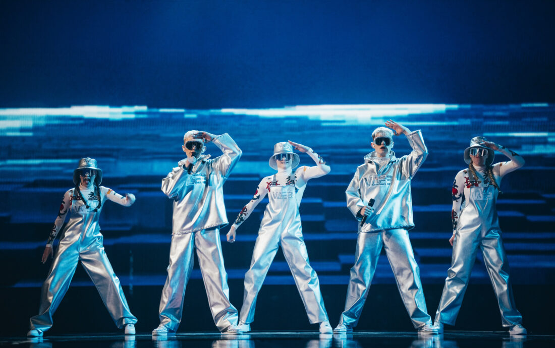 VÆB rehearsing RÓA for Iceland at St. Jakobshalle