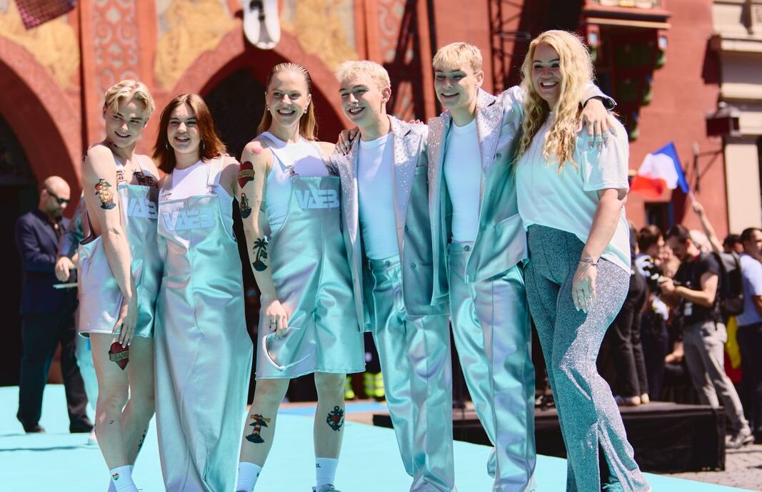 The artists of the 69th Eurovision Song Contest step out on the Turquoise Carpet in Basel