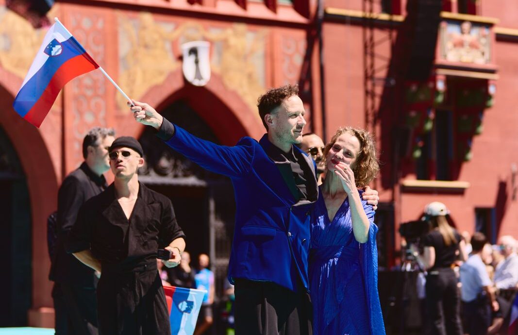 The artists of the 69th Eurovision Song Contest step out on the Turquoise Carpet in Basel