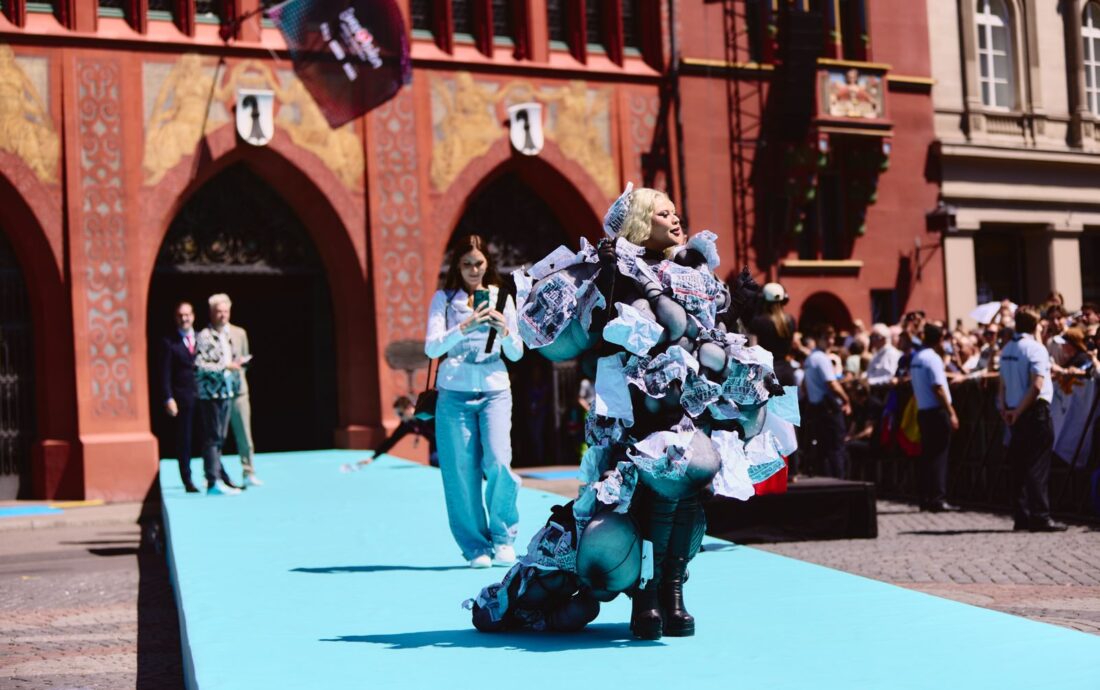 The artists of the 69th Eurovision Song Contest step out on the Turquoise Carpet in Basel