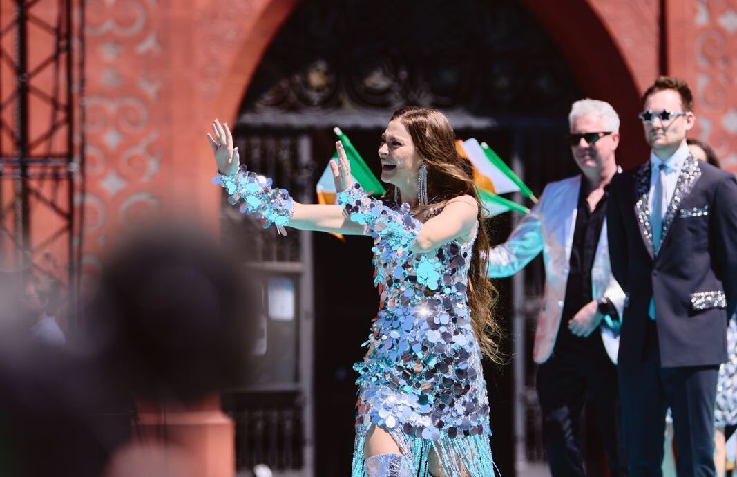 The artists of the 69th Eurovision Song Contest step out on the Turquoise Carpet in Basel