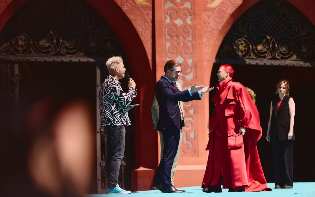 The artists of the 69th Eurovision Song Contest step out on the Turquoise Carpet in Basel
