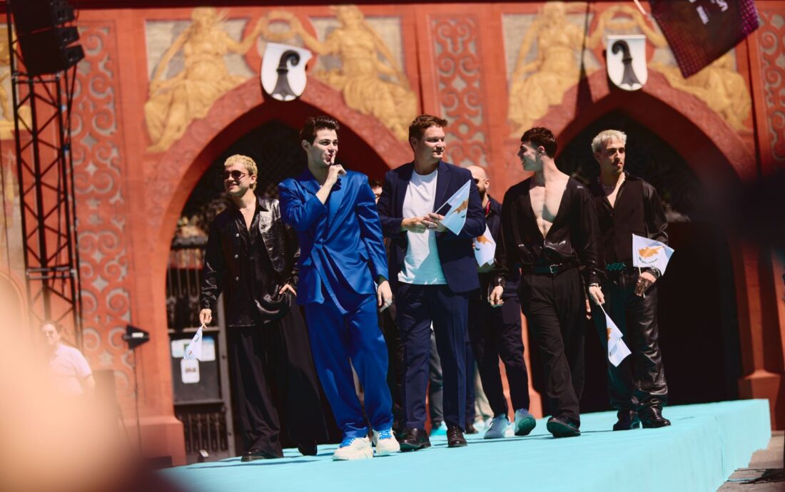 The artists of the 69th Eurovision Song Contest step out on the Turquoise Carpet in Basel