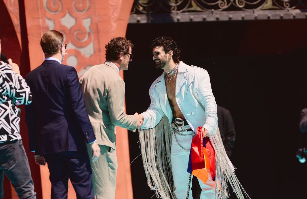 The artists of the 69th Eurovision Song Contest step out on the Turquoise Carpet in Basel