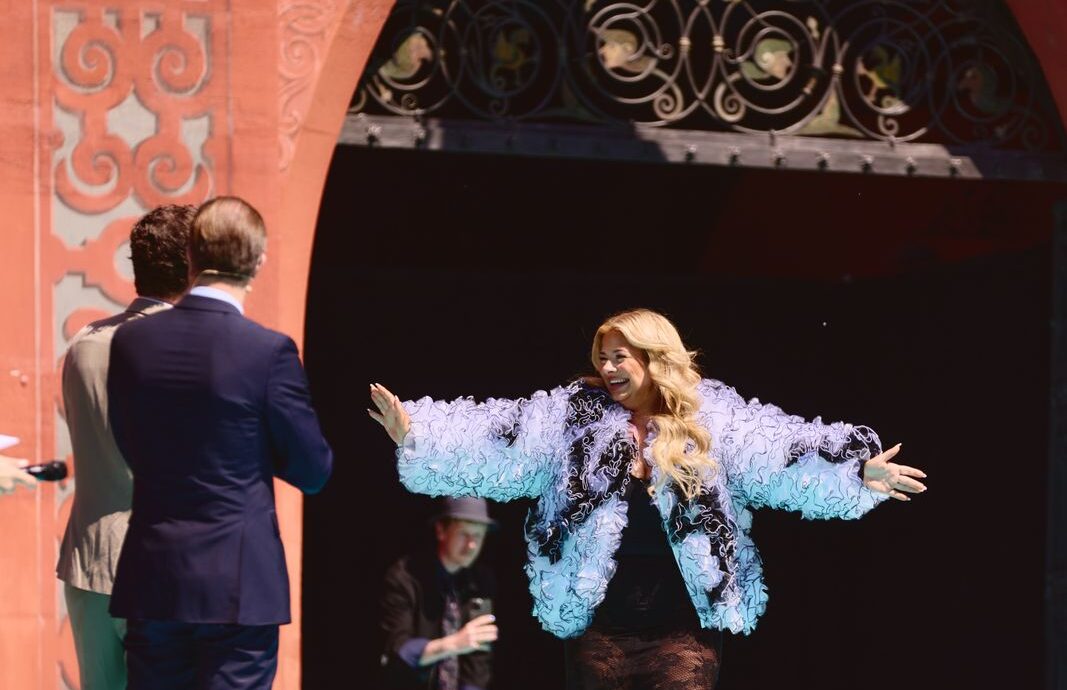 The artists of the 69th Eurovision Song Contest step out on the Turquoise Carpet in Basel