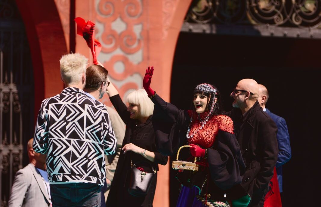 The artists of the 69th Eurovision Song Contest step out on the Turquoise Carpet in Basel