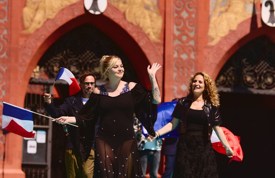 The artists of the 69th Eurovision Song Contest step out on the Turquoise Carpet in Basel