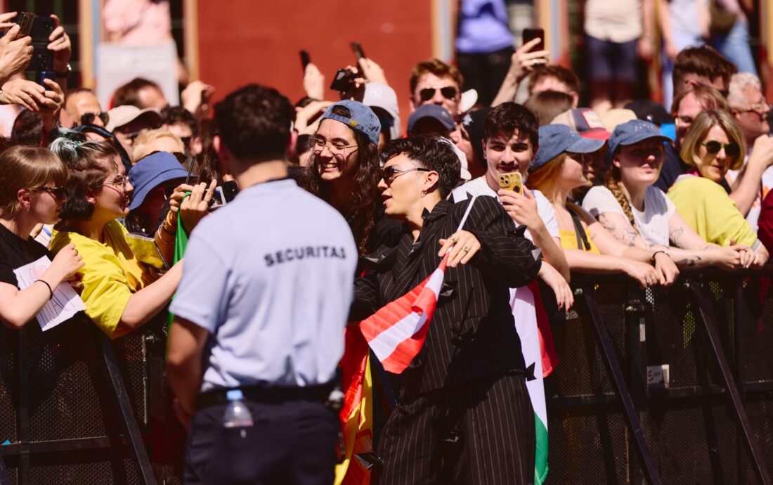 The artists of the 69th Eurovision Song Contest step out on the Turquoise Carpet in Basel