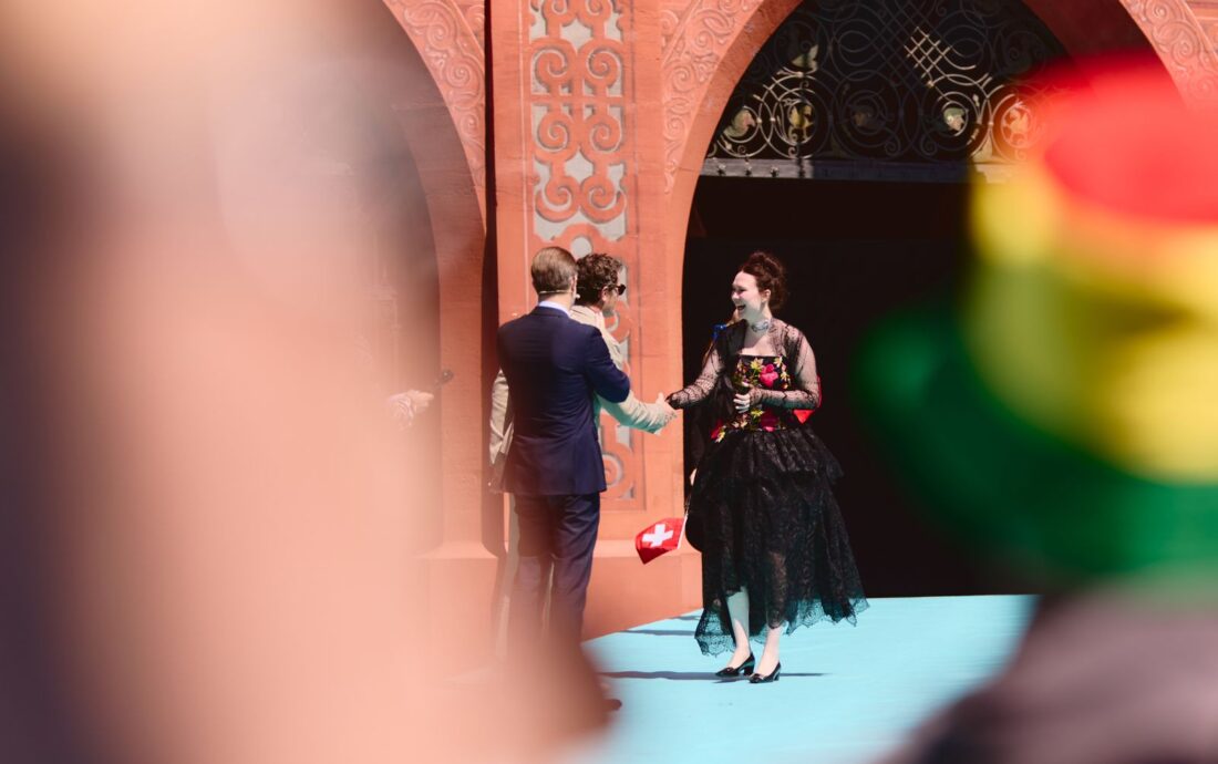 The artists of the 69th Eurovision Song Contest step out on the Turquoise Carpet in Basel
