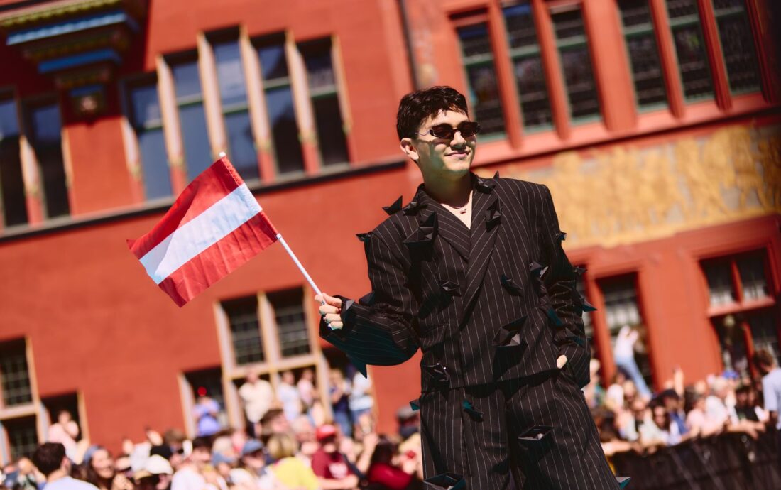 The artists of the 69th Eurovision Song Contest step out on the Turquoise Carpet in Basel