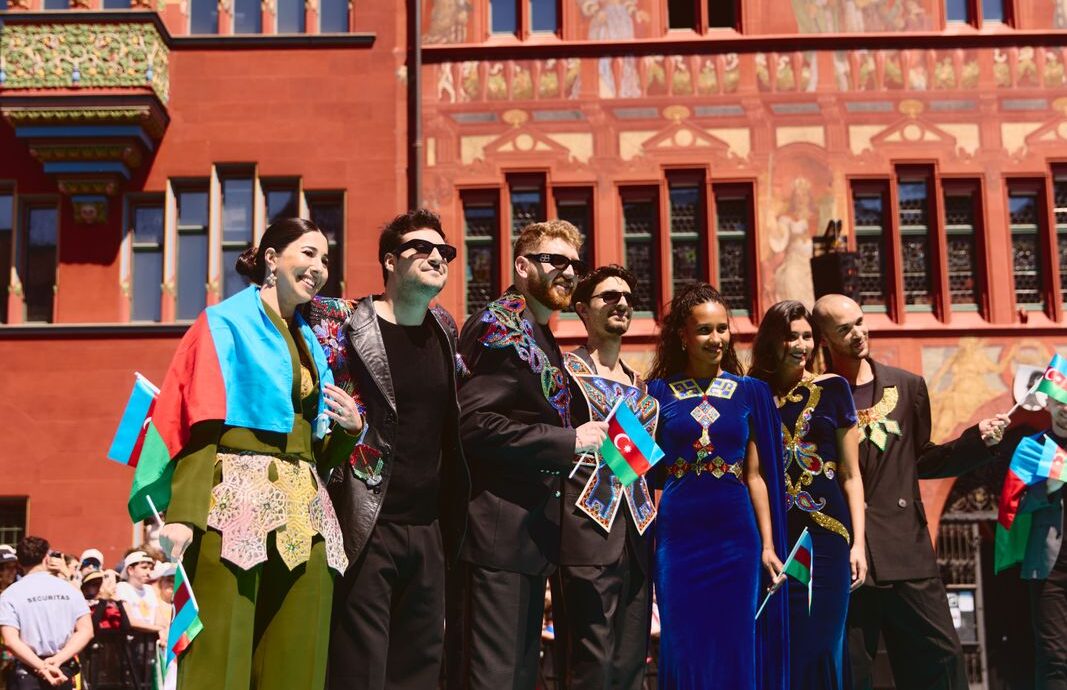 The artists of the 69th Eurovision Song Contest step out on the Turquoise Carpet in Basel