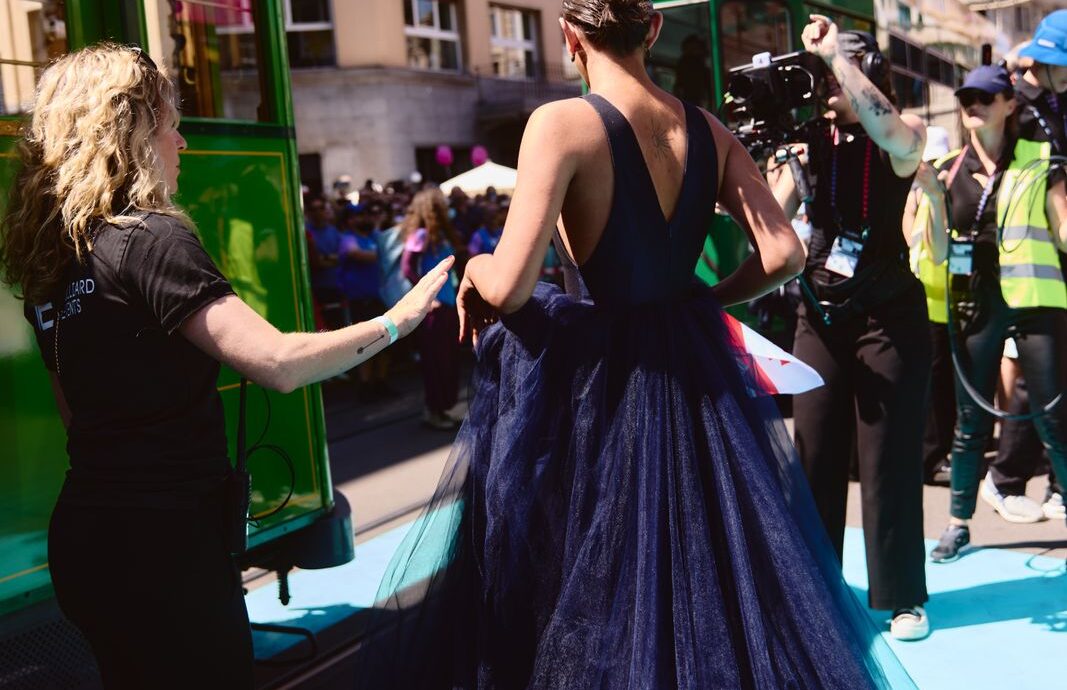 The artists of the 69th Eurovision Song Contest step out on the Turquoise Carpet in Basel