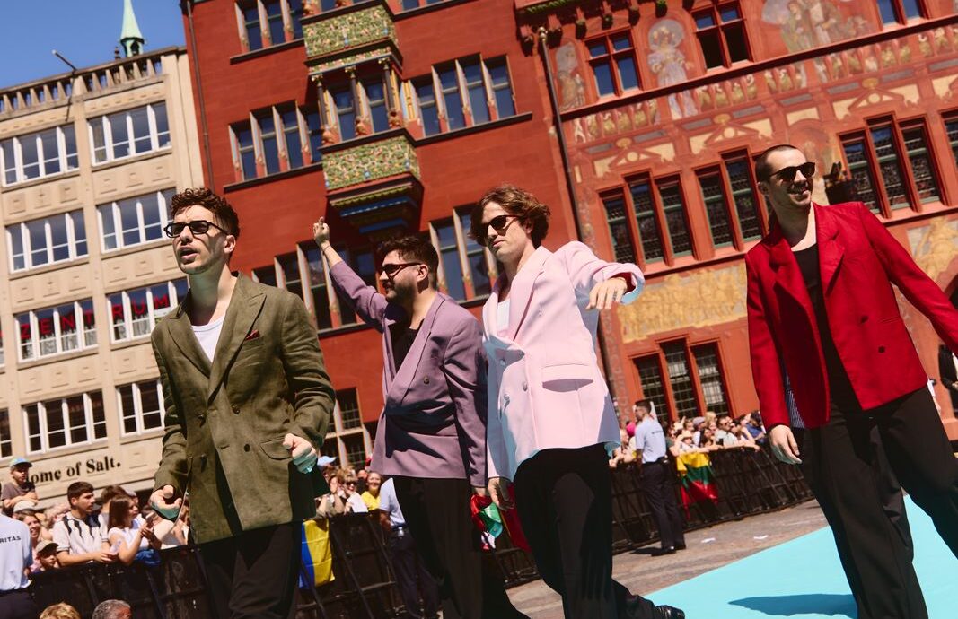 The artists of the 69th Eurovision Song Contest step out on the Turquoise Carpet in Basel