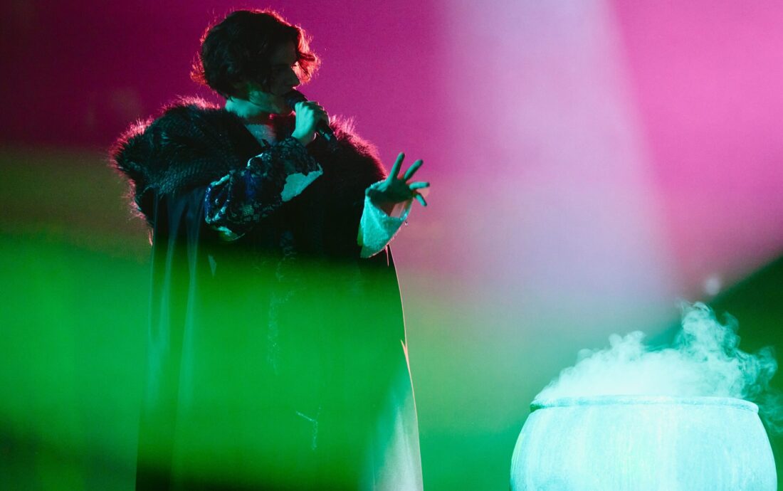 Marko Bonjak performing Poison Cake for Croatia at the First Semi-Final in St. Jakobshalle