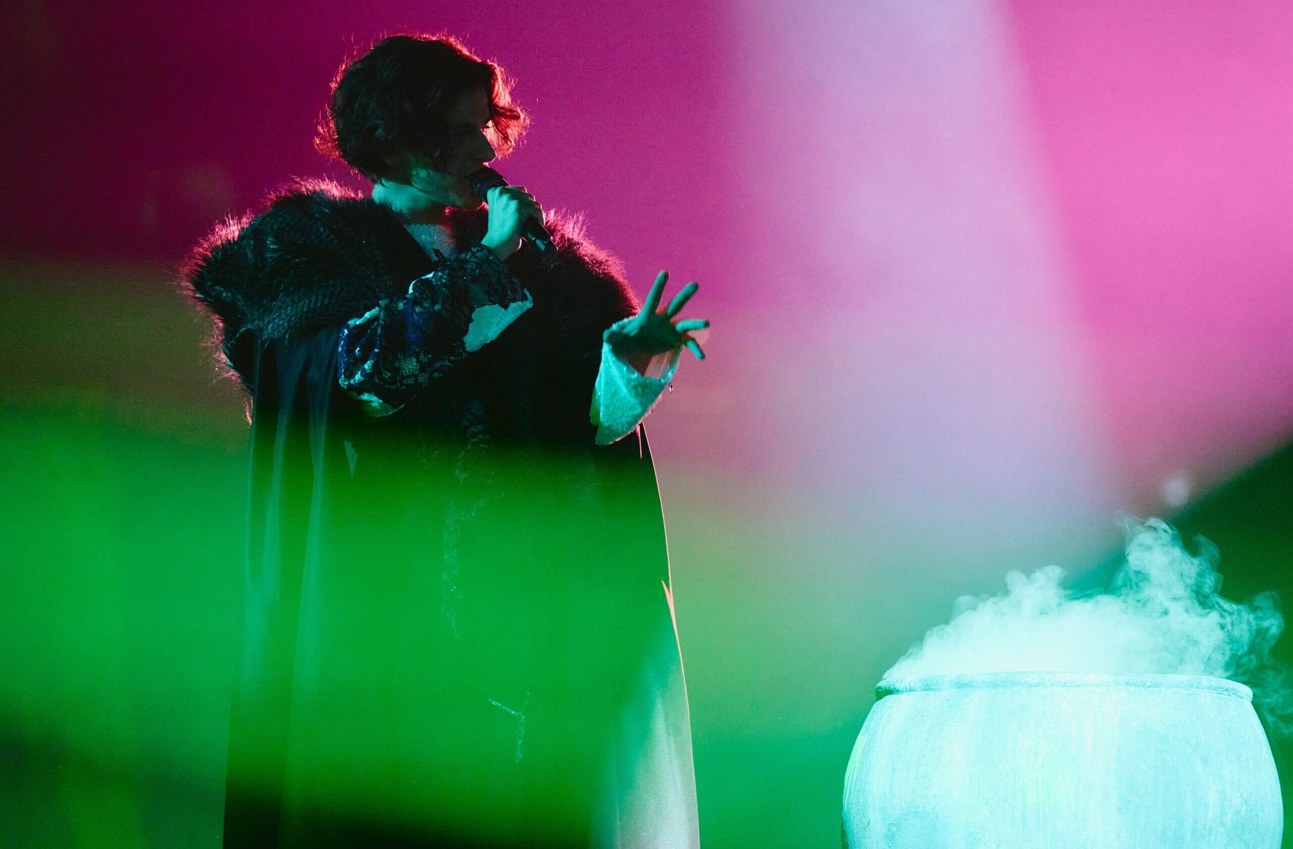 Marko Bonjak performing Poison Cake for Croatia at the First Semi-Final in St. Jakobshalle