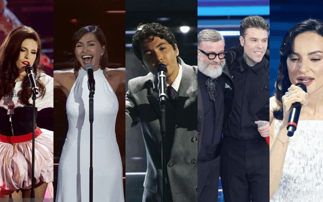 Ditonellapiaga, Serena Brancale, Fulminacci, Fedez & Masini y Arisa en Sanremo 2026