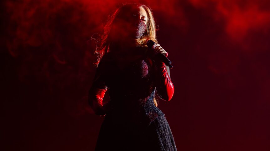 Rehearsal Images: FELICIA performing My System for Sweden during the First Rehearsal at Wiener Stadthalle, Vienna 2026