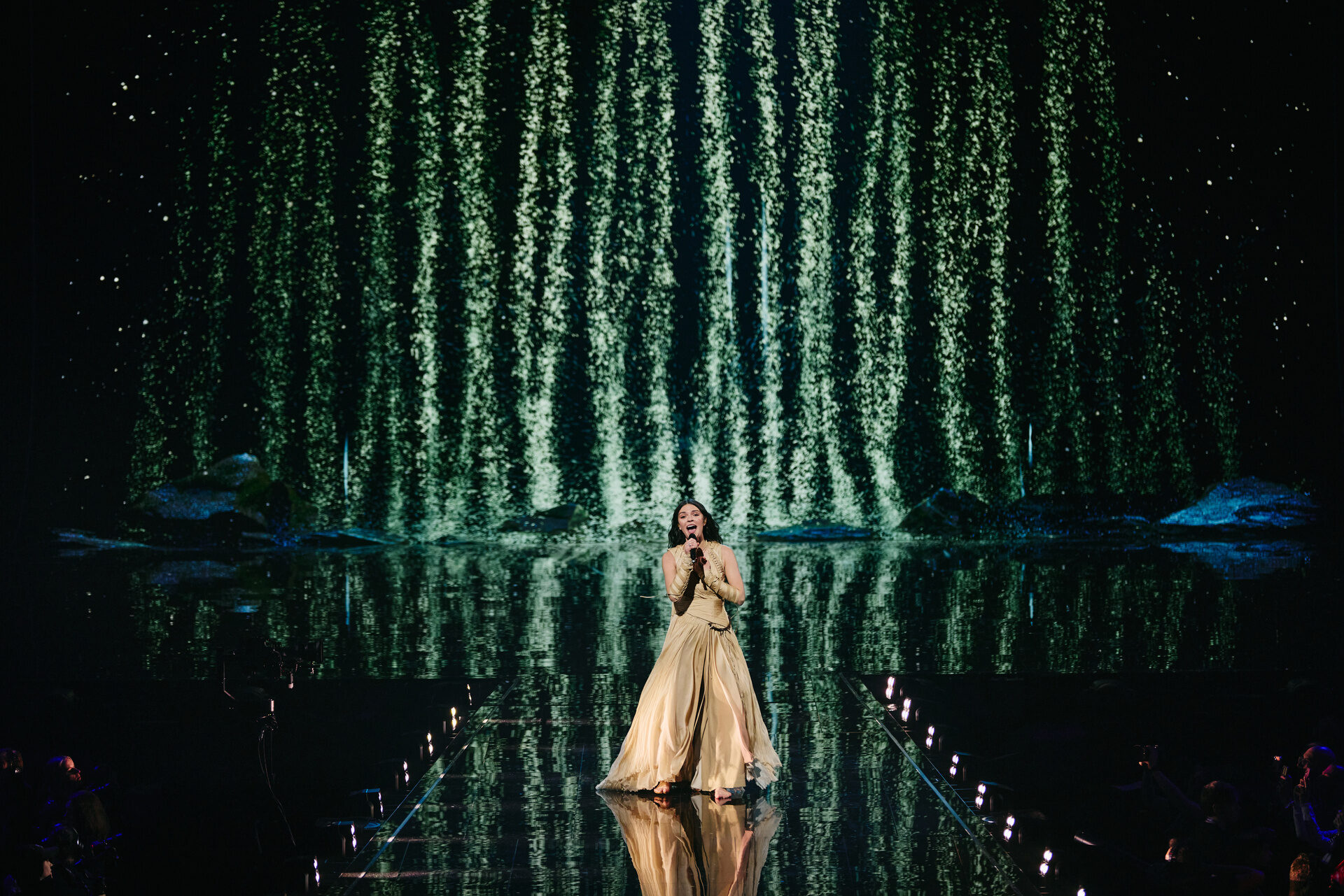 Second Semi-Final Performance: Eva Marija performing Mother Nature for Luxembourg
during the Second Semi-Final of the Eurovision Song Contest at Wiener Stadthalle, Vienna
2026 on 13 May