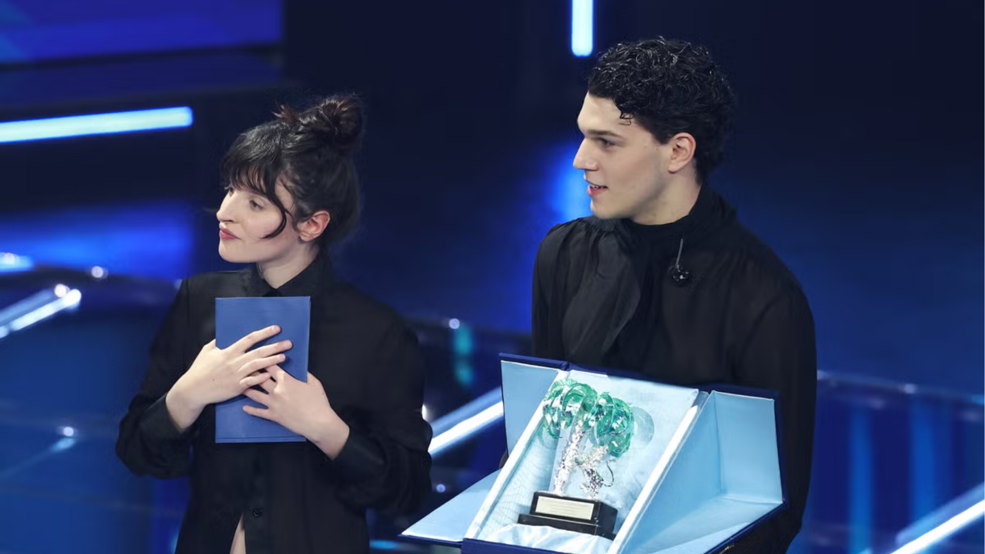 Nicolò Filippucci y Angelica Bove, ganador y segunda clasificada de las Nuove Proposte 2026