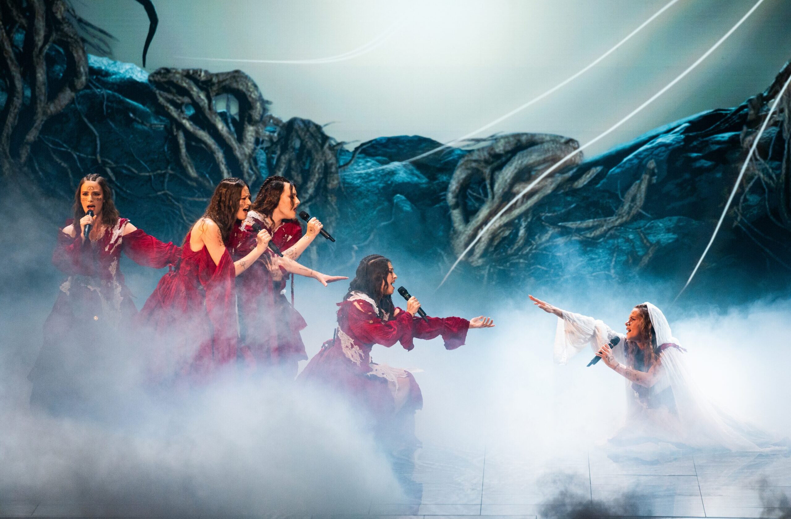GRAND Final Performance: LELEK performing Andromeda for Croatia during the Grand Final of the Eurovision Song Contest at Wiener Stadthalle, Vienna 2026 on 15 May