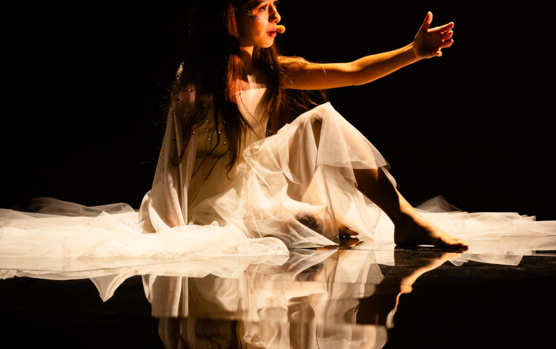 Violamarie rehearsing Ruota Panoramica for San Marino at the MFCC in Ta Qali, Malta