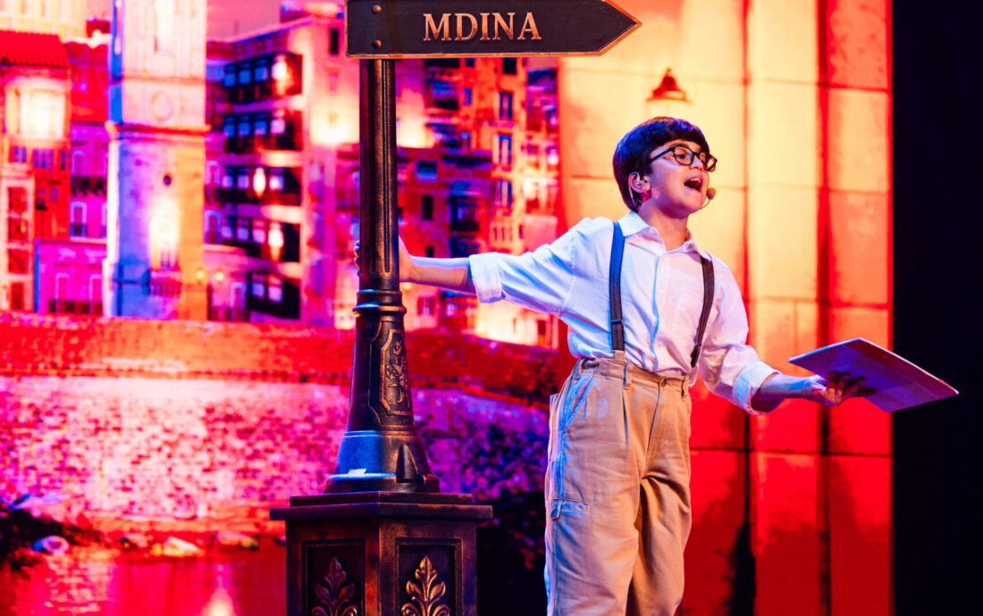 Beppe rehearsing Blue Bird for Malta at the MFCC in Ta Qali, Malta